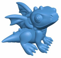Cute Dragon B011139 3d model file for 3d printer