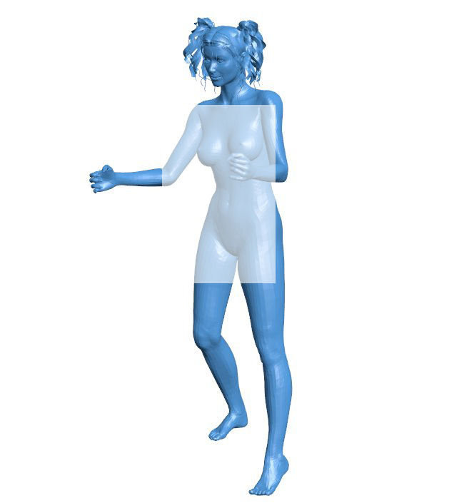 Dance girl B011125 3d model file for 3d printer