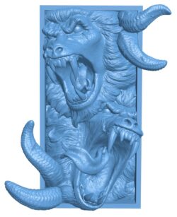 Demon T0009831 download free stl files 3d model for CNC wood carving