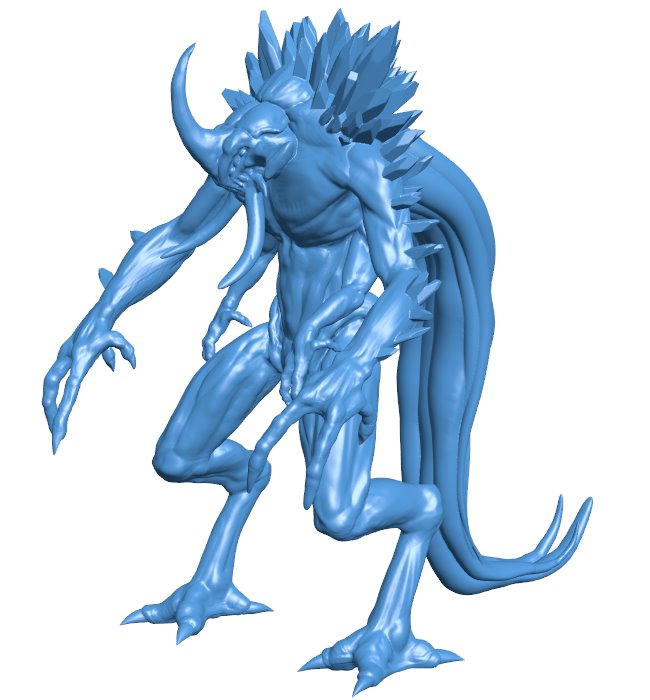 Demon alien B0011201 3d model file for 3d printer