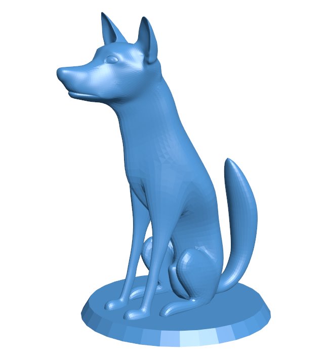 Dog B011131 3d model file for 3d printer