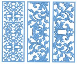 Door frame pattern T0009627 download free stl files 3d model for CNC wood carving