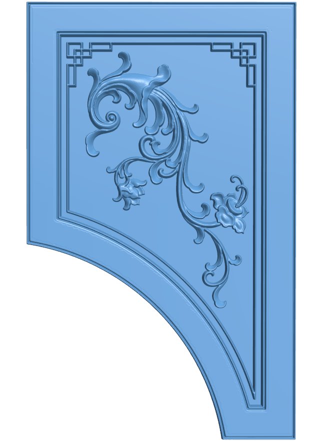 Door frame pattern T0009908 download free stl files 3d model for CNC wood carving