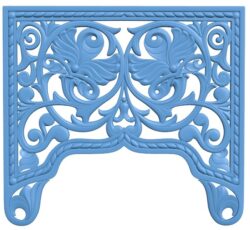 Door frame pattern T0009909 download free stl files 3d model for CNC wood carving