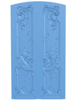 Door pattern T0009668 download free stl files 3d model for CNC wood carving