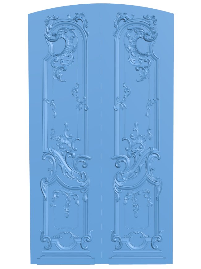 Door pattern T0009668 download free stl files 3d model for CNC wood carving