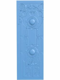 Door pattern T0009670 download free stl files 3d model for CNC wood carving