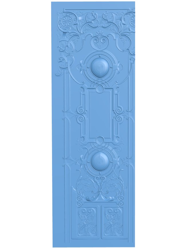 Door pattern T0009670 download free stl files 3d model for CNC wood carving