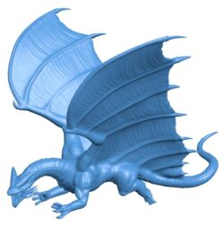 Dragon flying B0011157 3d model file for 3d printer