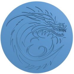 Dragon painting T0009789 download free stl files 3d model for CNC wood carving