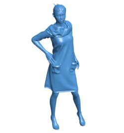 Elegant woman B0011166 3d model file for 3d printer