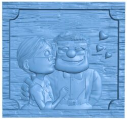 Ellie and Carl T0010034 download free stl files 3d model for CNC wood carving