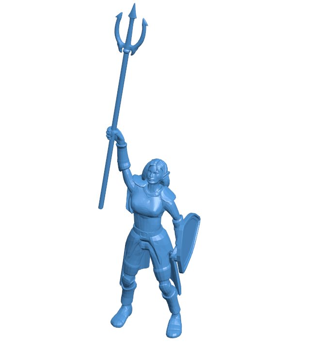 Female Elven Cleric of Temptest B0011211 3d model file for 3d printer