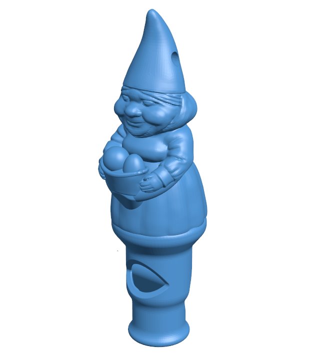 Female Gnome hole B0011168 3d model file for 3d printer