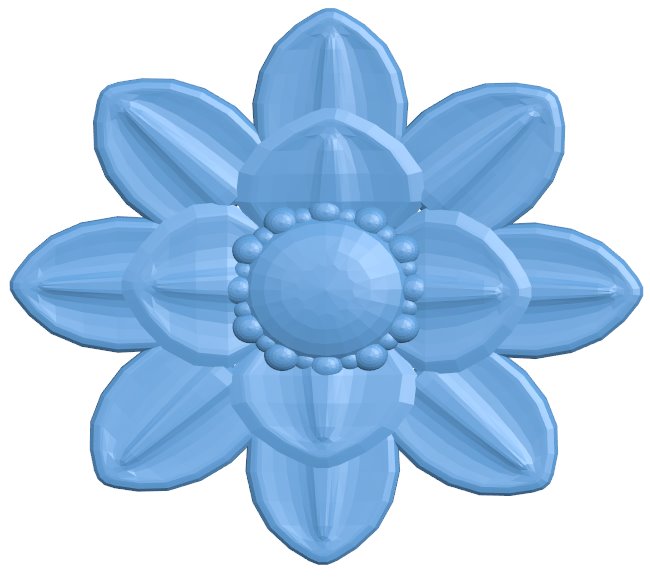 Flower pattern T0009671 download free stl files 3d model for CNC wood carving