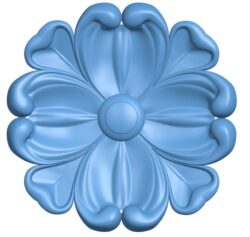 Flower pattern T0009865 download free stl files 3d model for CNC wood carving