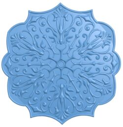Flower pattern T0009869 download free stl files 3d model for CNC wood carving