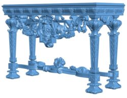 Furniture T0009950 download free stl files 3d model for CNC wood carving