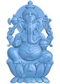 Ganesha T0009994 download free stl files 3d model for CNC wood carving