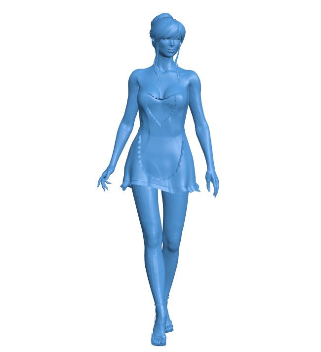 Girl in nightie B0011206 3d model file for 3d printer