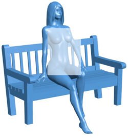 Girl on the bench B0011220 3d model file for 3d printer
