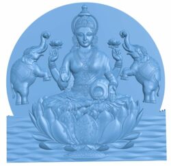 Goddess Laxmi Lakshmi T0009746 download free stl files 3d model for CNC wood carving