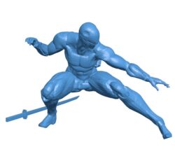 Gray fox on game B0011183 3d model file for 3d printer