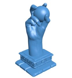 Hand with ball B0011227 3d model file for 3d printer