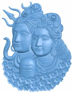 Lord Shiva T0009752 download free stl files 3d model for CNC wood carving