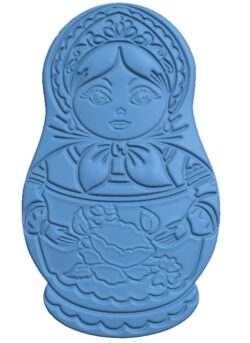 Matryoshka T0009673 download free stl files 3d model for CNC wood carving