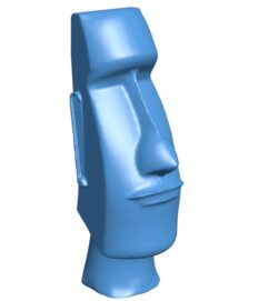 Moai Head on Easter Island B011154 3d model file for 3d printer