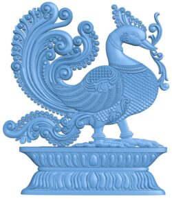 Peacock T0010015 download free stl files 3d model for CNC wood carving