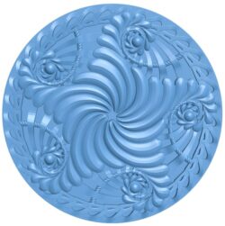 Round pattern T0009895 download free stl files 3d model for CNC wood carving
