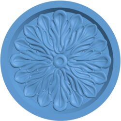 Round pattern T0009896 download free stl files 3d model for CNC wood carving