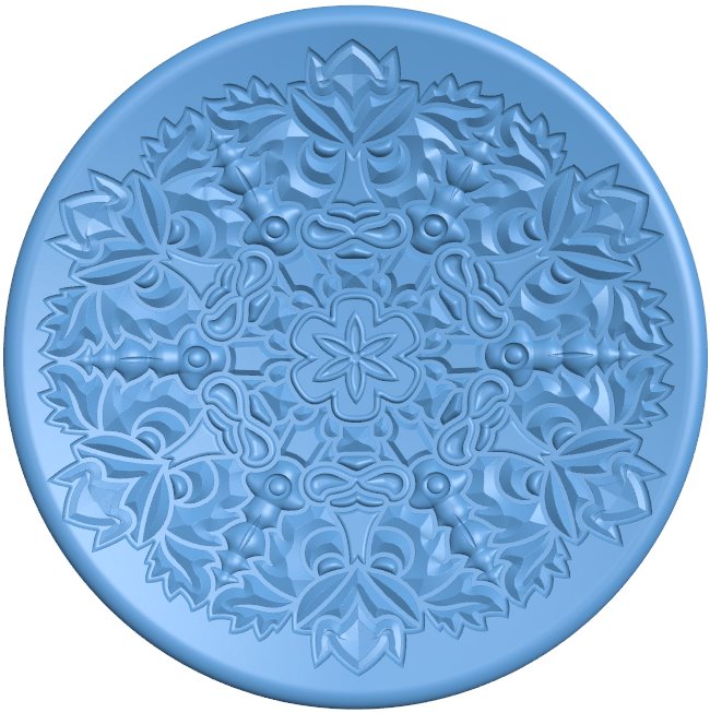 Round pattern T0009968 download free stl files 3d model for CNC wood carving