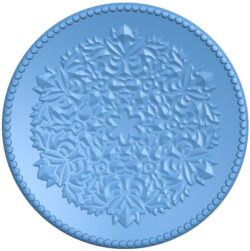 Round pattern T0009969 download free stl files 3d model for CNC wood carving