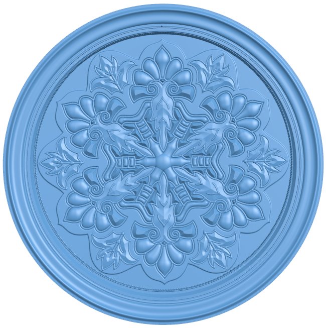 Round pattern T0009970 download free stl files 3d model for CNC wood carving