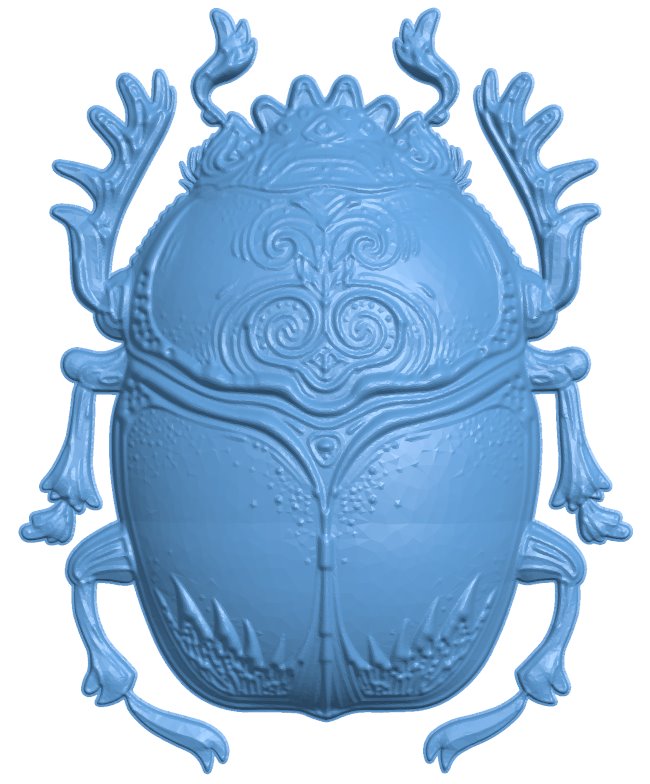 Scarab T0009850 download free stl files 3d model for CNC wood carving