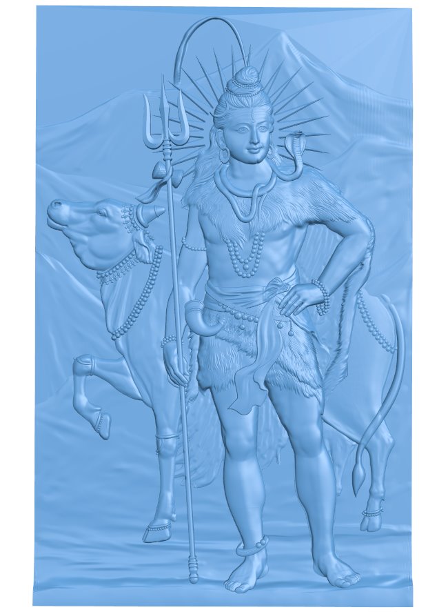 Shiva Shankar T0010017 download free stl files 3d model for CNC wood carving