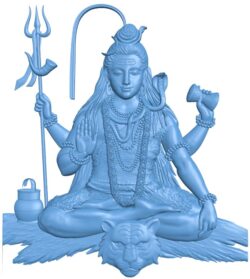 Shiva Shankar T0010018 download free stl files 3d model for CNC wood carving