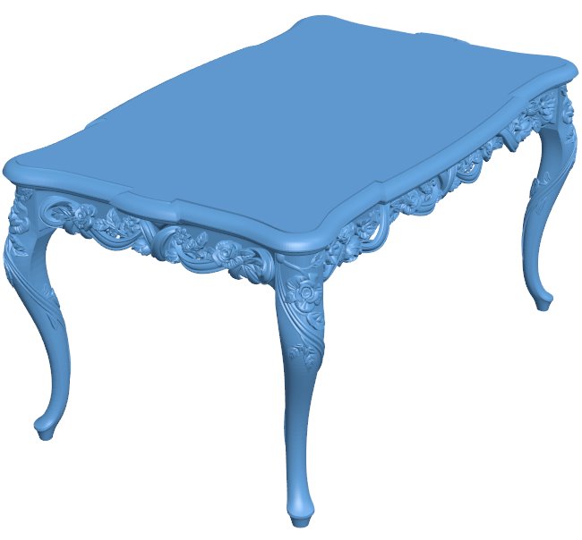 Table T0009814 download free stl files 3d model for CNC wood carving