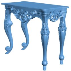 Table T0009972 download free stl files 3d model for CNC wood carving