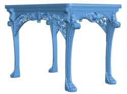 Table T0009978 download free stl files 3d model for CNC wood carving
