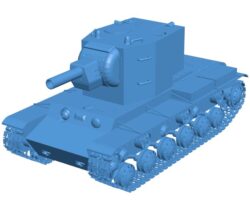 Tank kv-2 B0011217 3d model file for 3d printer