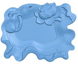 Tea tray T0010056 download free stl files 3d model for CNC wood carving