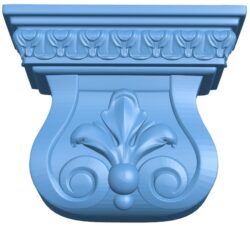 Top of the column T0009818 download free stl files 3d model for CNC wood carving