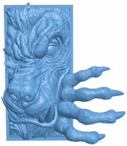 Werewolf T0009780 download free stl files 3d model for CNC wood carving