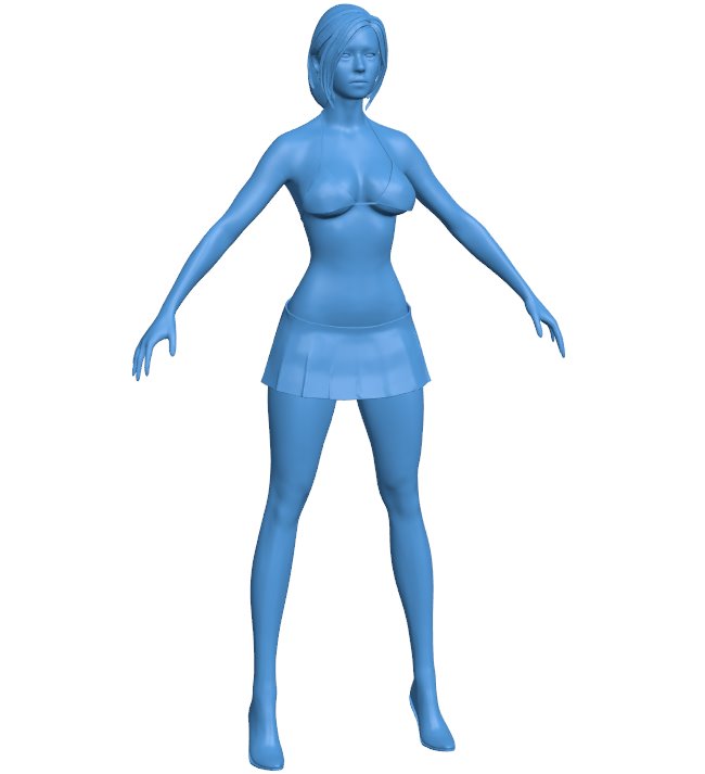 Woman B011110 3d model file for 3d printer