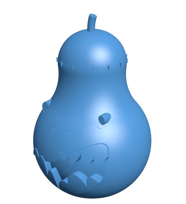 Zombie pear B0011162 3d model file for 3d printer