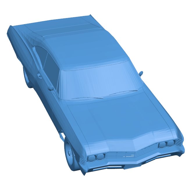 1967 Chevrolet Impala - car B0011264 3d model file for 3d printer